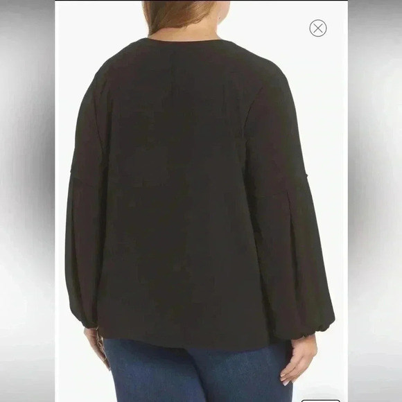 Vince Camuto Black Raglan Sleeve Blouse sz 3X - Picture 10 of 10